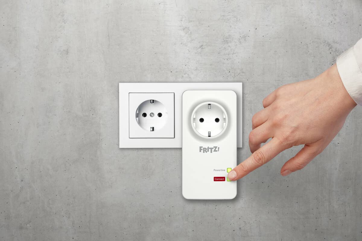 FRITZ!Powerline 1220 Set – 1.200 MBit/s mit 2x Gigabit-LAN pro Adapter
